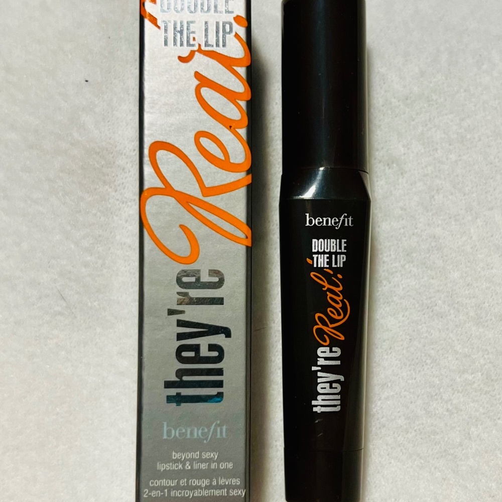 NWT Benefit Cosmetics They're Real Double the Lip in Pink Thrill